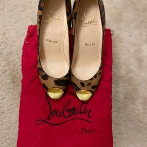 Christian Louboutin Brown Tan Heels